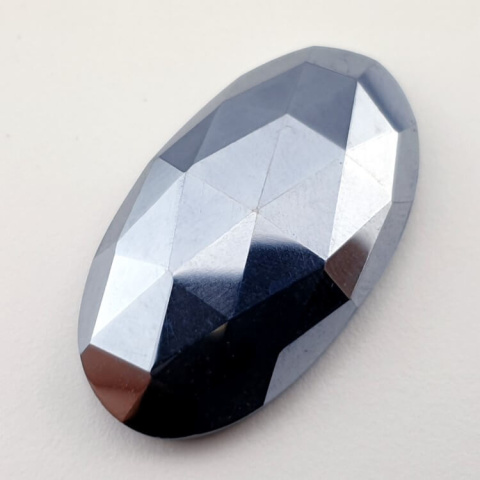Precious shungite faceted cabochon 32x18 mm no 29 Precious shungite faceted cabochon 32x18 mm no 29