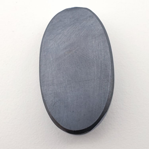 Precious shungite faceted cabochon 32x18 mm no 29 Precious shungite faceted cabochon 32x18 mm no 29