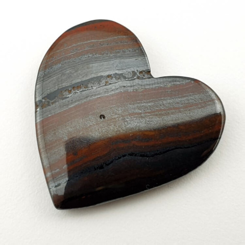 Tiger iron cabochon heart 28x27 mm no. 2 Tiger iron cabochon heart 28x27 mm no. 2
