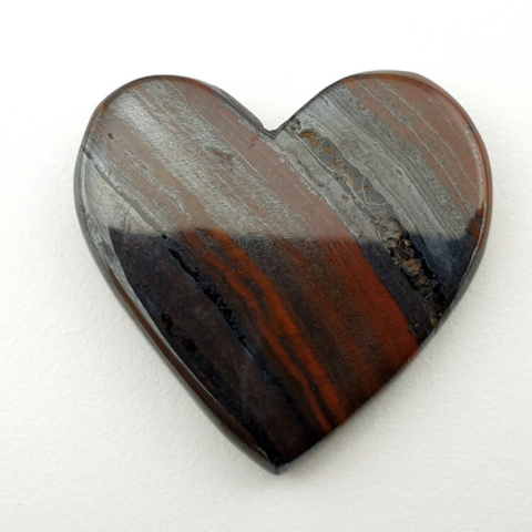 Tiger iron cabochon heart 28x27 mm no. 2 Tiger iron cabochon heart 28x27 mm no. 2