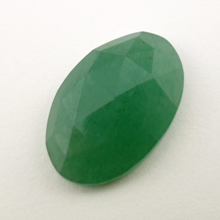 Aventurine green faceted cabochon 24x16 mm no 34