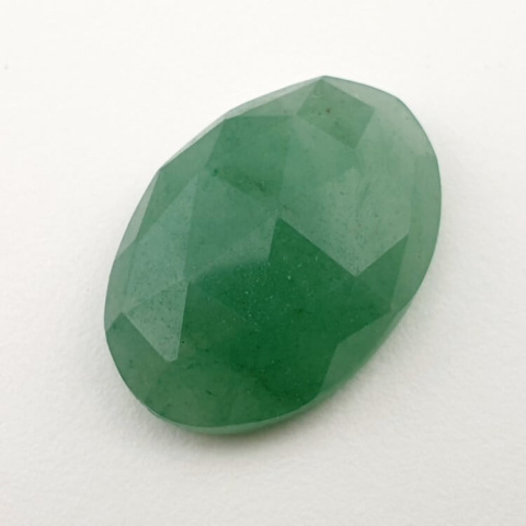 Green aventurine faceted cabochon 24x17 mm no 10 Green aventurine faceted cabochon 24x17 mm no 10