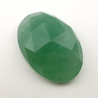 Aventurine green faceted cabochon 24x17 mm no 10