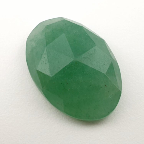 Green aventurine faceted cabochon 24x17 mm no 10 Green aventurine faceted cabochon 24x17 mm no 10