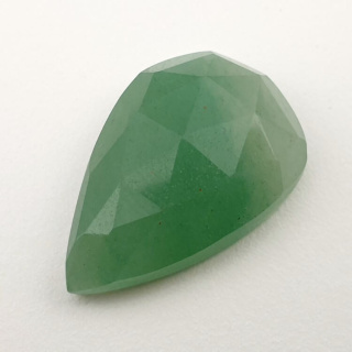 Aventurine green faceted cabochon 25x17 mm no 7