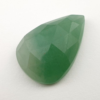 Aventurine green faceted cabochon 25x17 mm no 7