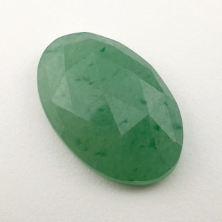 Aventurine green faceted cabochon 26x17 mm no. 6