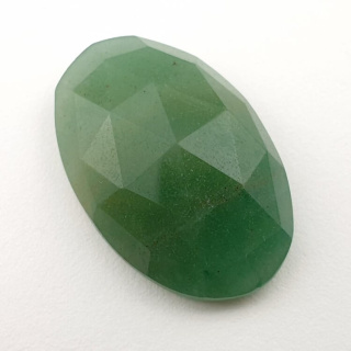 Aventurine green faceted cabochon 27x18 mm no 16