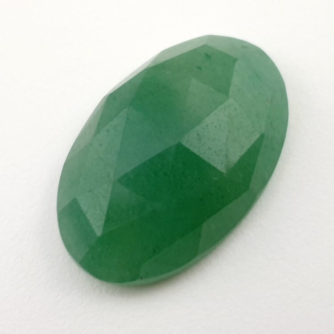 Green aventurine faceted cabochon 27x18 mm no 9 Green aventurine faceted cabochon 27x18 mm no 9