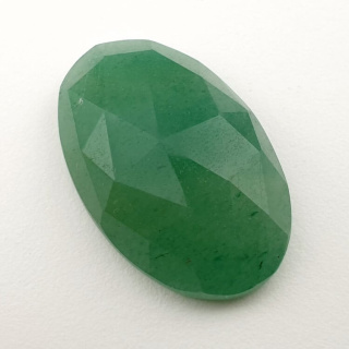 Aventurine green faceted cabochon 27x18 mm no. 9
