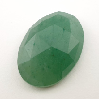 Aventurine green faceted cabochon 27x20 mm no 32