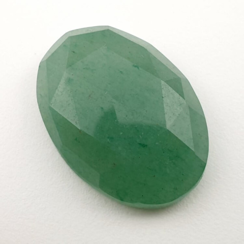 Green aventurine faceted cabochon 27x20 mm no 32 Green aventurine faceted cabochon 27x20 mm no 32