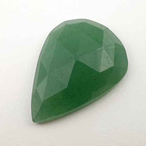 Awenturyn zielony kaboszon fasetowany 27x20 mm nr 4 Awenturyn zielony kaboszon fasetowany 27x20 mm nr 4