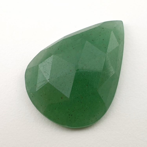 Awenturyn zielony kaboszon fasetowany 27x20 mm nr 4 Awenturyn zielony kaboszon fasetowany 27x20 mm nr 4