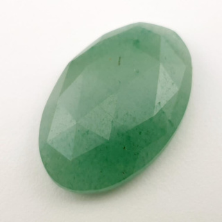 Aventurine green faceted cabochon 28x18 mm no 17