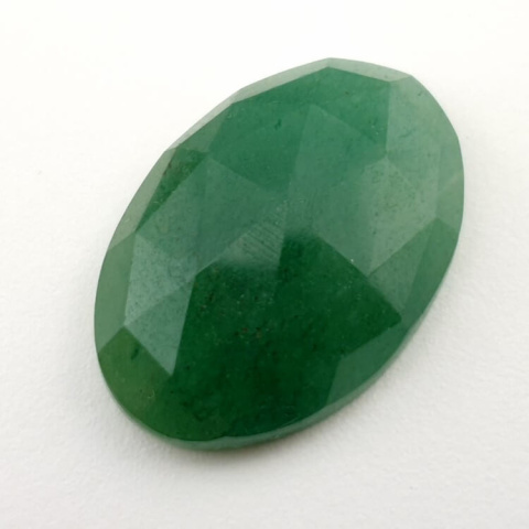 Green aventurine faceted cabochon 28x19 mm no 14 Green aventurine faceted cabochon 28x19 mm no 14