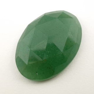 Aventurine green faceted cabochon 28x20 mm no. 30