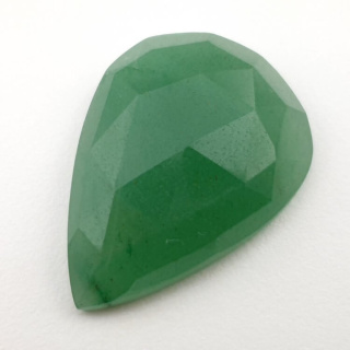 Aventurine green faceted cabochon 28x20 mm no 35