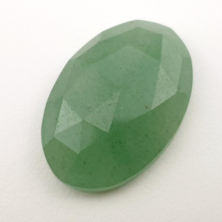 Aventurine green faceted cabochon 29x20 mm no. 28