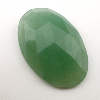 Aventurine green faceted cabochon 29x20 mm no. 33