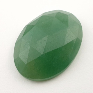 Aventurine green faceted cabochon 29x22 mm no. 20
