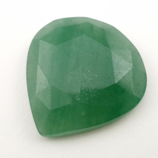 Aventurine green faceted cabochon 29x28 mm no 19