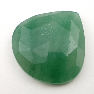 Aventurine green faceted cabochon 29x28 mm no 19
