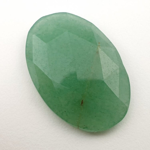 Green aventurine faceted cabochon 30x20 mm no 23 Green aventurine faceted cabochon 30x20 mm no 23