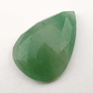 Aventurine green faceted cabochon 30x21 mm no 36