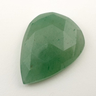 Green aventurine faceted cabochon 30x23 mm no 27