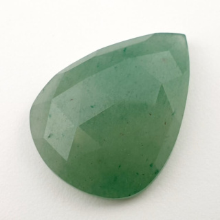 Green aventurine faceted cabochon 30x23 mm no 27