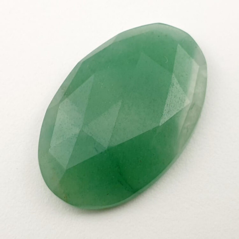 Green aventurine faceted cabochon 31x20 mm no 2 Green aventurine faceted cabochon 31x20 mm no 2