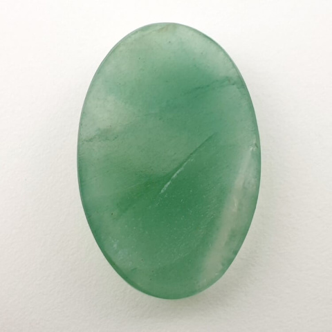 Green aventurine faceted cabochon 31x20 mm no 2 Green aventurine faceted cabochon 31x20 mm no 2
