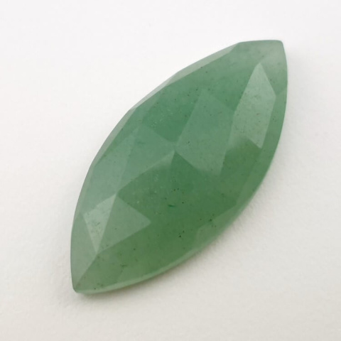 Green aventurine faceted cabochon 33x15 mm no 15 Green aventurine faceted cabochon 33x15 mm no 15
