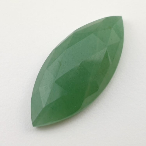 Green aventurine faceted cabochon 33x15 mm no 21 Green aventurine faceted cabochon 33x15 mm no 21