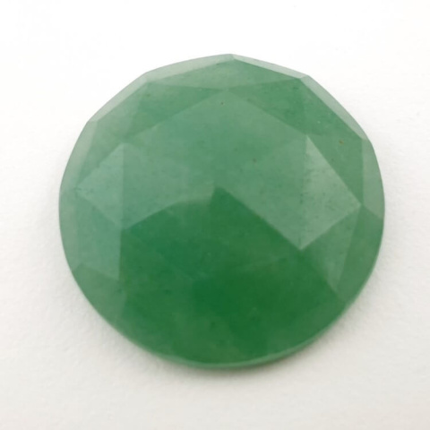 Green aventurine faceted cabochon fi 24 mm no 18 Green aventurine faceted cabochon fi 24 mm no 18