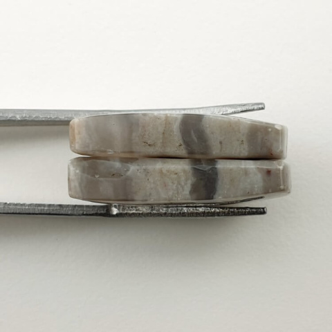 Jaspis para kaboszonów z dziurką 21x14 mm nr P119 Jaspis para kaboszonów z dziurką 21x14 mm nr P119