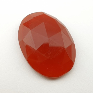 Carnelian faceted cabochon 23x17 mm no 46
