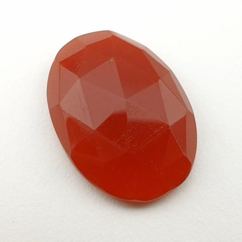 Carnelian faceted cabochon 23x17 mm no 46 Carnelian faceted cabochon 23x17 mm no 46