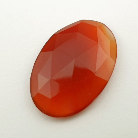 Carnelian faceted cabochon 26x17 mm no 40 Carnelian faceted cabochon 26x17 mm no 40