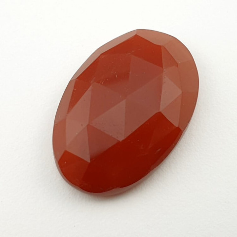 Carnelian faceted cabochon 28x18 mm no 16 Carnelian faceted cabochon 28x18 mm no 16