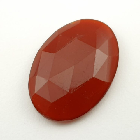 Carnelian faceted cabochon 28x19 mm no 39 Carnelian faceted cabochon 28x19 mm no 39