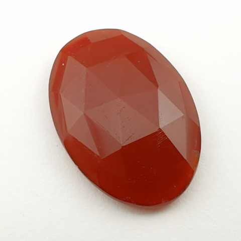 Carnelian faceted cabochon 28x19 mm no 39 Carnelian faceted cabochon 28x19 mm no 39
