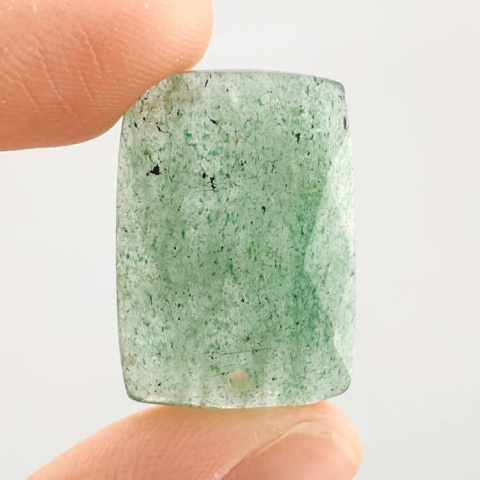 Aventurine quartz faceted cabochon 24x16 mm no 10 Aventurine quartz faceted cabochon 24x16 mm no 10