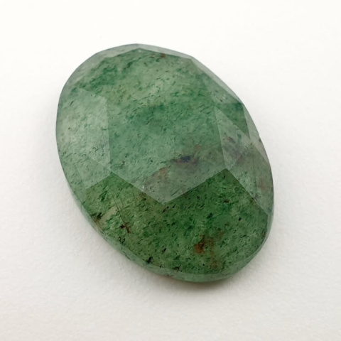 Aventurine quartz faceted cabochon 24x17 mm no. 12 Aventurine quartz faceted cabochon 24x17 mm no. 12