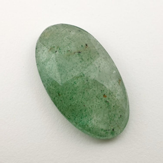 Aventurine quartz faceted cabochon 27x15 mm no 7