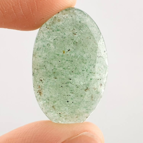 Aventurine quartz faceted cabochon 28x17 mm no. 6 Aventurine quartz faceted cabochon 28x17 mm no. 6