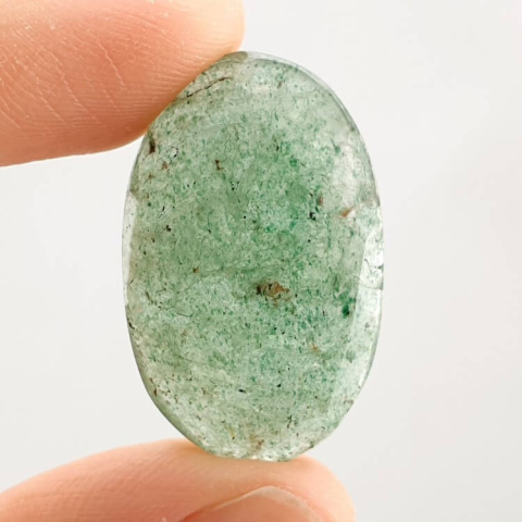 Kwarc awenturynowy kaboszon fasetowany 28x18 mm nr 28 Kwarc awenturynowy kaboszon fasetowany 28x18 mm nr 28