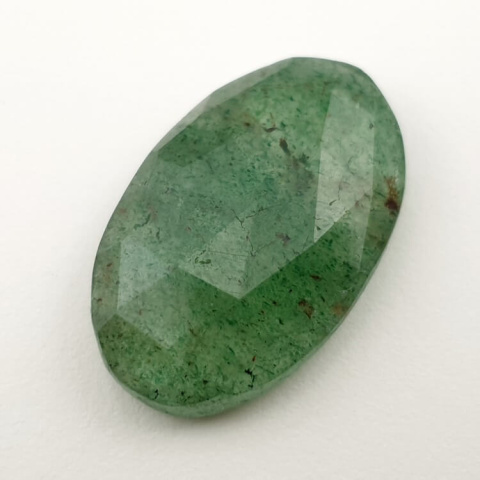 Aventurine quartz faceted cabochon 28x18 mm no. 8 Aventurine quartz faceted cabochon 28x18 mm no. 8