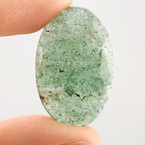 Aventurine quartz faceted cabochon 28x18 mm no. 8 Aventurine quartz faceted cabochon 28x18 mm no. 8